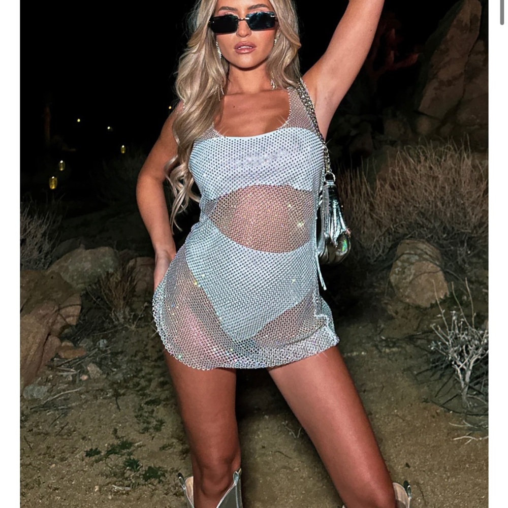 White Fox Body Language mini dress